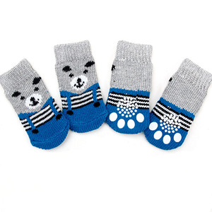 ☆ ブルー.クマ ☆ ペット靴下S ☆ ペット 靴下 ソックス yapetsocks2528 犬 滑り止め 靴下 犬用 ソックス 犬用靴下 犬用ソックス