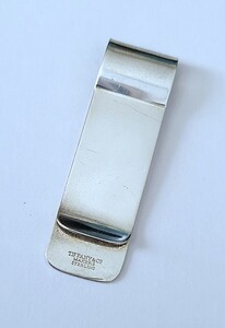 TIFFANY＆Co.マネークリップ.シンプルデザイン.STERLING SILVER製. used正規品.貴重レア品 