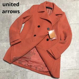 united arrows レトロ オレンジのピーコート 36