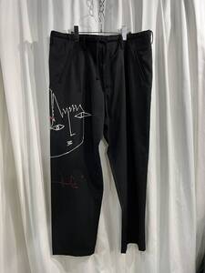 2022SS yohji yamamoto pour homme リエ刺パンツ（HG-P24-108）