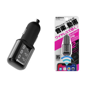 Bluetooth FMトランスミッター 車 12V/24V車兼用 カシムラ KD-204 ht