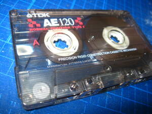7使用済み　中古　 カセットテープ　TDK　AF120　Type1　ノーマル　120分 　1本　爪あり　No.1247