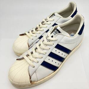 adidas アディダス スニーカー SUPER STAR スーパースター ホワイト/ブルー 42 8 26.5CM メンズ