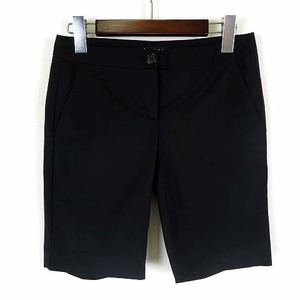 セオリー Theory パンツ ショートパンツ コットン ストレッチ X0 黒 ブラック 小さいサイズ レディース