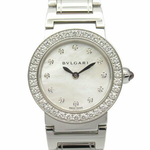 ブルガリ ブルガリブルガリ ダイヤベゼル ブランドオフ BVLGARI ステンレススチール 腕時計 SS 中古 レディース