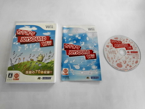 Wii21-245 任天堂 ニンテンドー Wii カラオケ JOYSOUND Wii ハドソン シリーズ レトロ ゲーム ソフト 使用感あり