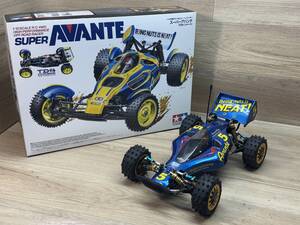 未走行？極美品　タミヤ 1/10 電動RC 4WD レーシングバギー スーパーアバンテ TD4 シャーシ（M-08 シャーシに変更？）チューニング 組立済