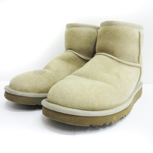 アグ オーストラリア UGG australia クラシック ミニ Classic Mini ムートン ブーツ ショート S/N5854 ベージュ 22.0cm 靴 ■NK レディース