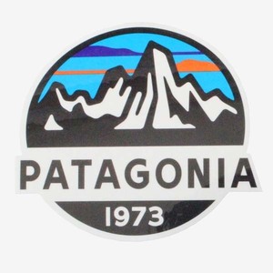 訳あり パタゴニア フィッツロイ スコープ ステッカー Patagonia Fitz Roy Scope STICKER 光沢 シール デカール 丸 円 カスタム デコ ギア