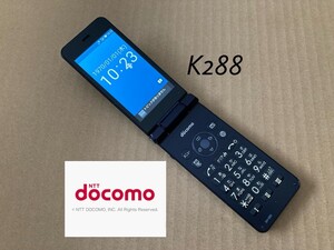 美品 K288 ドコモ AQUOSケータイ 4G SH-02K simフリー ガラホ ガラケー アクオス カメラレス 電池パック sh44 shbl02 sh-n01 日本通信 povo