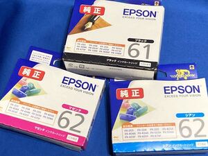 未開封 未使用 エプソン純正 ICBK61 IC62 計5本セット EPSON インクカートリッジ 値下しましたa