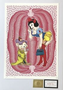 DEATH NYC アートポスター 世界限定100枚 白雪姫 スノーホワイト プリンセス 小人 草間彌生 かぼちゃ ディズニー ポップアート 現代アート 