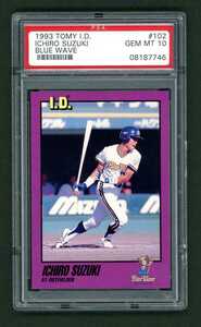 PSA 10 1993 TOMY ID Ichiro #102 I.D.69-001 GEM MINT Rookie Card RC トミーID プロ野球カード イチロー ルーキーカード