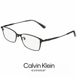 新品 カルバンクライン メンズ メガネ ck22128lb-001 calvin klein 眼鏡 ck22128lb 001 めがね 黒ぶち ブラック チタン メタル スクエア 型