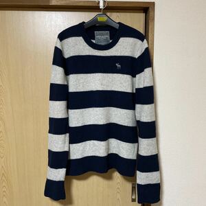 ABERCROMBIE＆FITCHボーダーニット セーターMサイズ