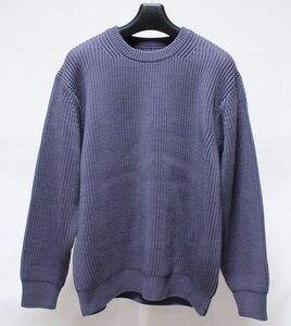 21AW BATONER バトナー BN-21FM-028 SIGNATURE RIB CREW NECK シグネチャー リブ クルーネック ニット 1