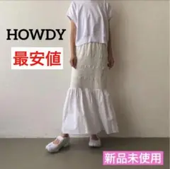 【新品・未使用】HOWDY. docking skirt(white)Mサイズ