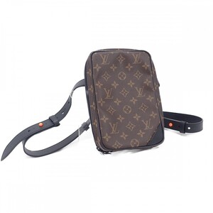 【中古】【Aランク】ルイヴィトン LOUIS VUITTON ユーティリティサイドバッグ ヴァージルアブロー M44428 モノグラム ボディ ブラウン