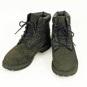 Timberland ティンバーランド 12907 ウォータープルーフ ブーツ 22.5cm ブラック ヌバック [R11407]