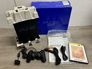 ☆ PS2 ☆ プレイステーション2 SCPH-39000 動作品 本体 コントローラー 箱 説明書 付属 Playstation2 デュアルショック2 SONY 2773