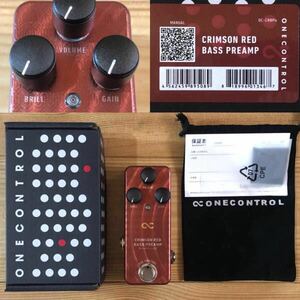 One Control CRIMSON RED BASS PREAMP ワンコントロール クリムゾンレッド ベース プリアンプ ウッドベース フレットレス エフェクター