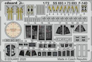 エデュアルド(73693) 1/72 F-14D トムキャット用エッチングパーツ(Great Wall Hobby用)