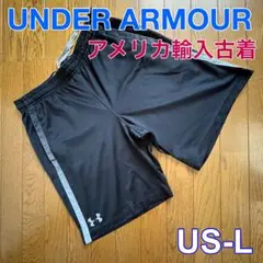 アンダーアーマー 速乾性 メッシュ ショートパンツ ハーフパンツ US輸入古着L