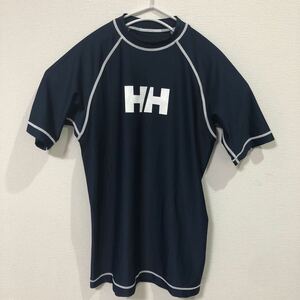 ★ヘリーハンセン HELLY HANSEN ロングスリーブ ラッシュガード 半袖 ネイビー HE81510 レディース Lサイズ