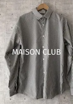 MAISON CLUB メゾンクラブ ☆ 長袖ストライプシャツ メンズ