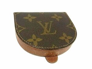 1円 ■美品■ LOUIS VUITTON ルイヴィトン M61960 モノグラム ポルトモネ キュベット コインケース コインパース ブラウン系 BG9399