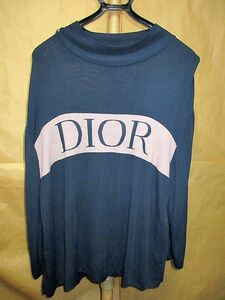 Christian Dior ディオール　メンズ　19AW フロント　ロゴ　レーヨン　カシミヤ　ニット　セーター　XL 国内正規品