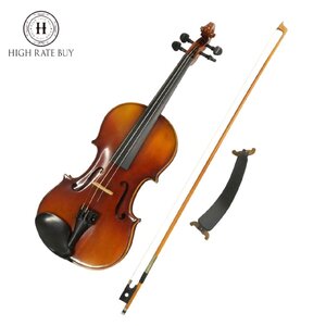 1円スタート SUZUKI VIOLIN 鈴木バイオリン No.300 3/4 Anno1995 弦楽器 楽器 音楽 演奏 器材 ブラウン ハードケース付き 動作未確認