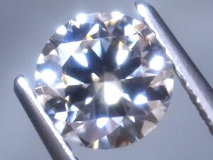 0.97ct d 新品・希少石・地球上で天然ダイアモンドの次に硬い石　モース硬度9.5 合成モアッサナイト