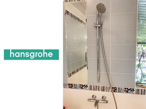 ■EM103H/モデルルーム展示品/HANSGROHE/ハンスグローエ/カラン＆シャワー/お風呂用セット/リフォーム