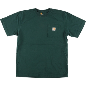 古着 カーハート Carhartt ORIGINAL FIT 半袖 ワンポイントロゴポケットTシャツ メンズM /eaa464973