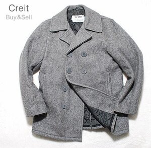 P109■SCHOTTショットU.S.740N PEA JACKET★サイズ38ジャケットブルゾンピーコート