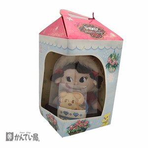 不二家 FUJIYA 冬のおでかけ ペコちゃん キャラクタードール お座りペコちゃん 昭和レトロ アンティーク ぬいぐるみ 外箱ダメージ有り ②