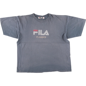 古着 70~80年代 フィラ FILA スポーツTシャツ イタリア製 メンズXL ヴィンテージ /eaa452156