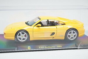 デアゴスティーニ / ブラーゴ 1/24 Ferrari フェラーリ F355 ベルリネッタ 1994 イエロー フェラーリコレクション ※外箱等欠品