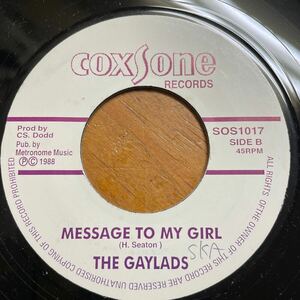 The Gaylads - Message To My Girl (Coxsone)