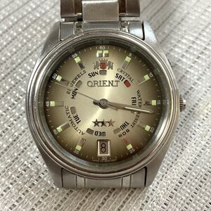 良品 ORIENT クススタル 21石 オリエント スリースター AUTOMATIC オート 自動 EM5JーC0 グラデーション メンズ腕時計 IW411AT18ORN_B