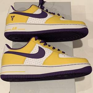 NIKE ナイキ AIR FORCE 1 GS エアフォース1 KOBE BRYANT コービー・ブライアント レイカーズカラー 24.5㎝ NBA