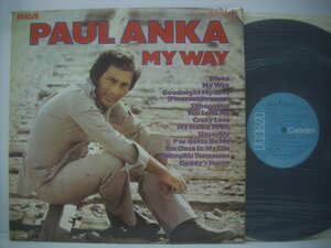 ■ 輸入UK盤 LP 　PAUL ANAKA / MY WAY ポール・アンカ マイ・ウェイ ダイアナ オールディーズ 1974年 RCA CDS 1134 ◇r50830