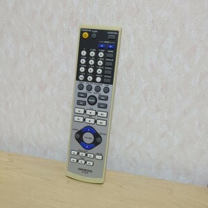 送料無料即決　ONKYO/オンキョー リモコン RC-659S 動作確認済み　電池挿入部サビあり　サビ部分に接点復活剤をスプレーしています