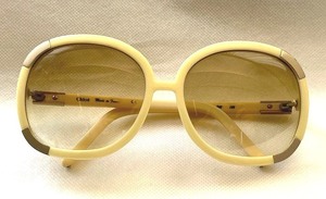 Chloe（クロエ） サングラス バタフライ型 CL2119 135 ホワイト EYEWEAR フランス製 クラシック Sunglass UVカット コンビ