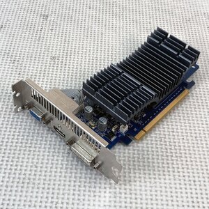 中古グラフィックカード 表示確認済 WinXP～Win10 LINUX ★ ASUS NVIDIA GeForce 210 DDR2 512MB 64bit VGA/DVI/HDMI #3762-K