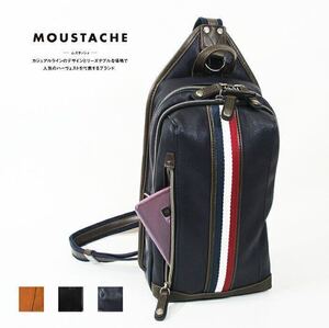 ハーヴェストコーポレーション ムスタッシュ MOUSTACHE バッグ 合皮 合成皮革 ミニ ショルダー ボディバッグ VNQ 4625 ブラック