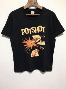 [送料無料]POTSHOT/ポットショット/TV-FREAK RECORDS/バンドTシャツ/半袖/ブラック/Sサイズ