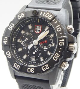 LUMINOX☆ルミノックス 3580-1 GBq H-3 LX-200 クォーツ メンズ 腕時計 ラバーベルト デイト アナログ☆稼働品☆X0109300