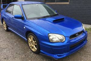 インプレッサ セダン WRX STI GDB 4WD 6速MTターボ ブルー 涙目